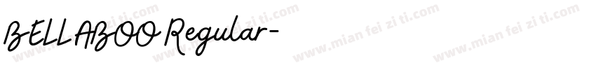 BELLABOO Regular字体转换